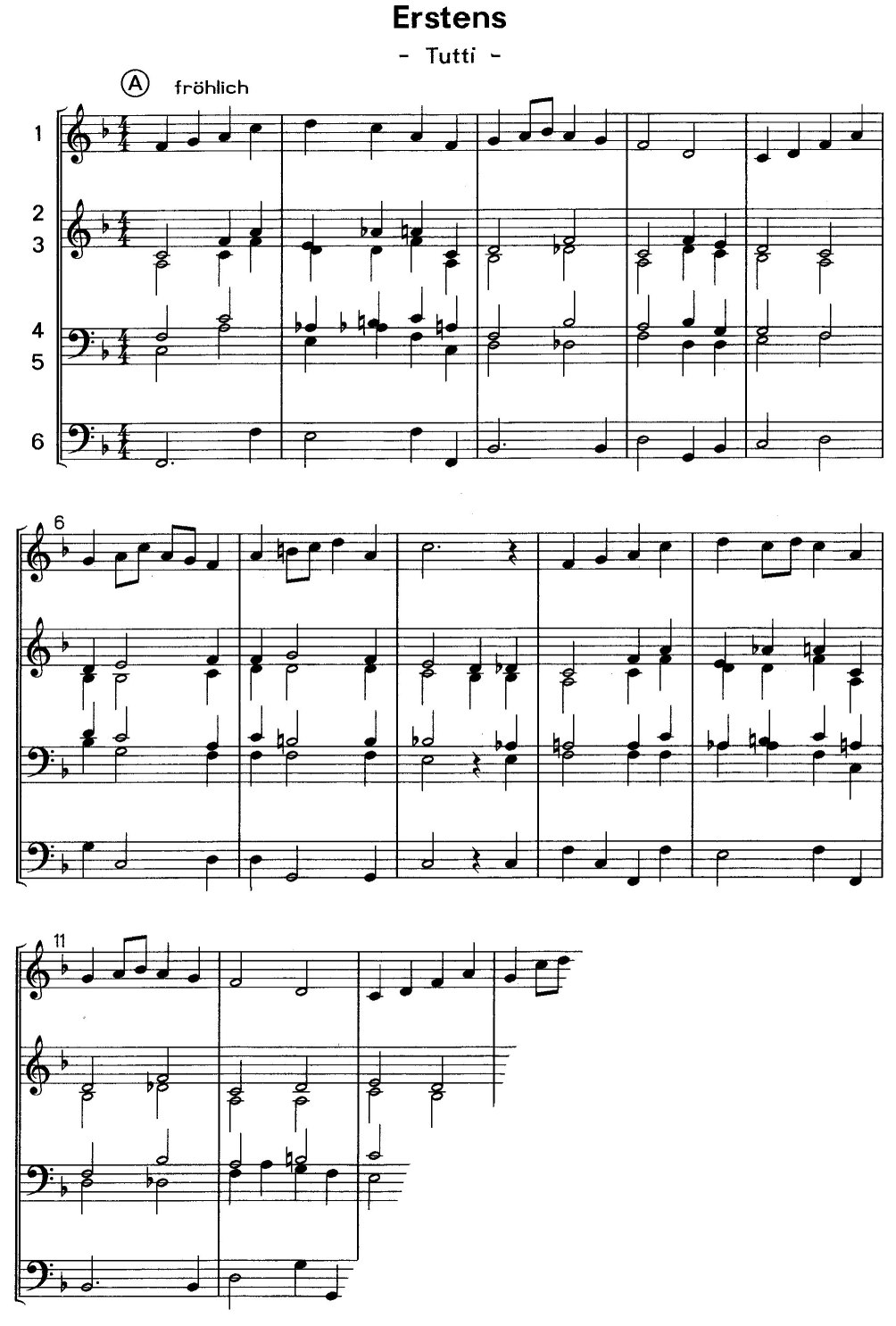 Erstens (Tutti A)