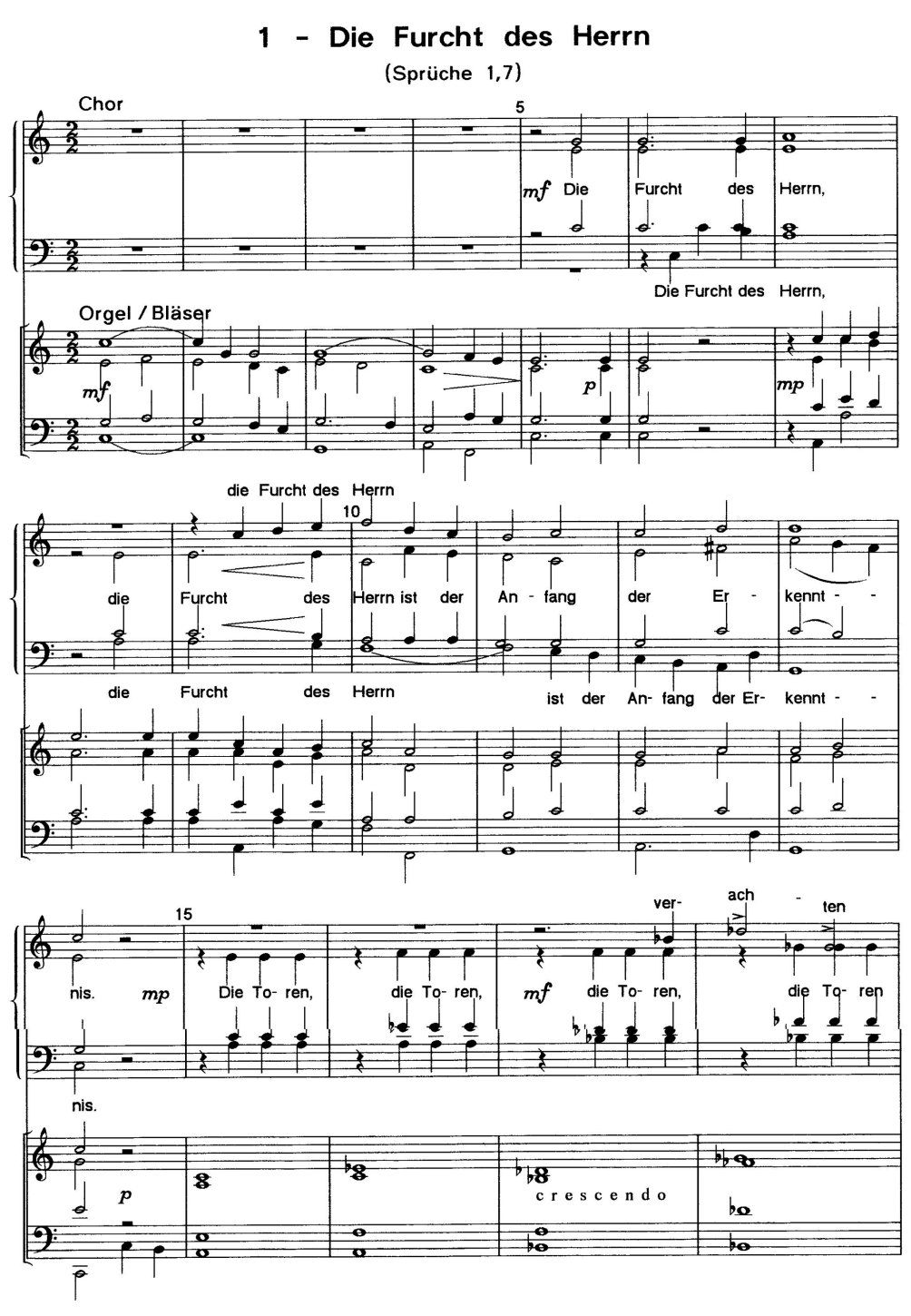 Die Furcht des Herrn