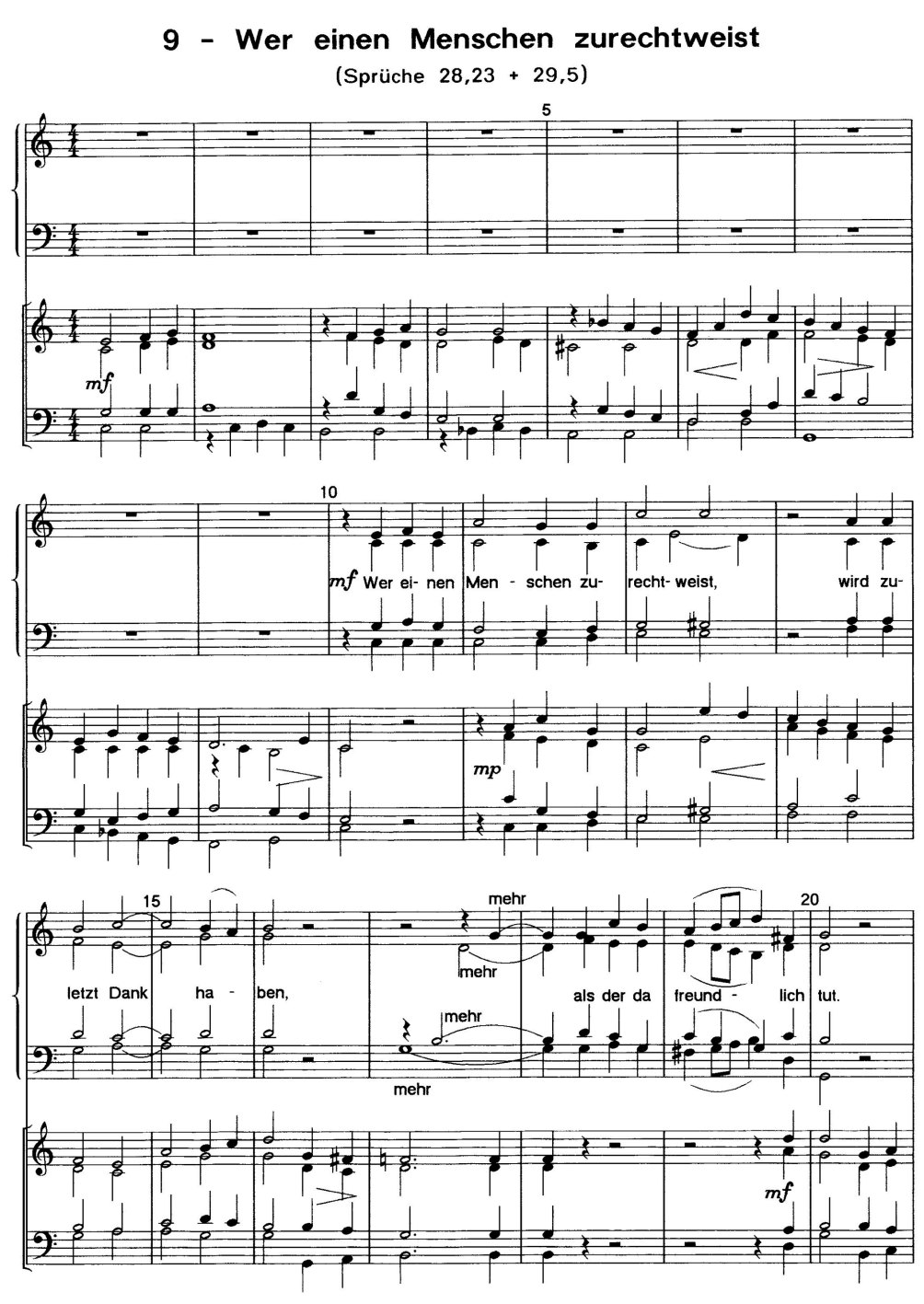 Wer einen Menschen zurechtweist